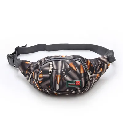 Leisure Sports Men's Waist Bag Outdoor Oxford Cloth Tide And Oxford Cloth Waterproof Multifunctional Waist Bag Wholesale