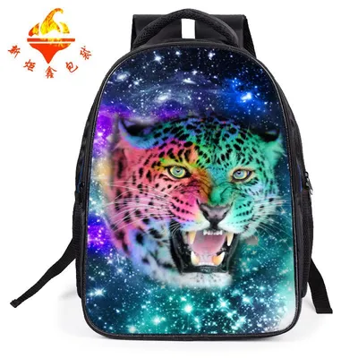 Children's cartoon schoolbag 1-3-6 grade burden on the load of tigers