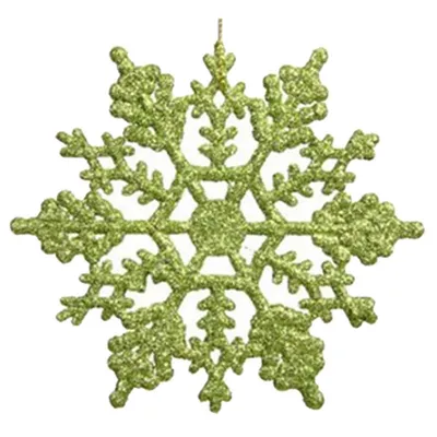 Christmas decorations, acrylic 10CM snowflakes, Christmas necessities, Christmas tree hanger powder wholesale