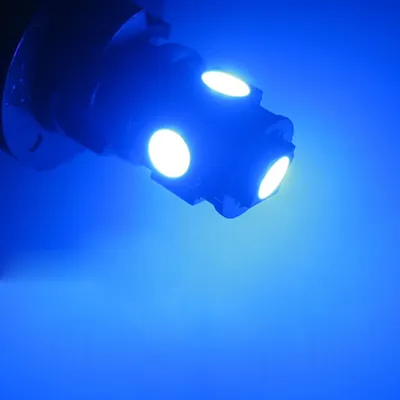 مصباح LED للسيارة T10 5050 5SMD مصباح سيارة عريض 5050 مصباح أدوات قياس 7 ألوان