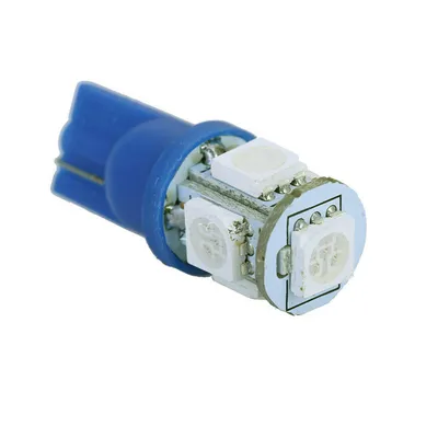 مصباح LED للسيارة T10 5050 5SMD مصباح سيارة عريض 5050 مصباح أدوات قياس 7 ألوان