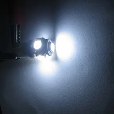 مصباح LED للسيارة T10 5050 5SMD مصباح سيارة عريض 5050 مصباح أدوات قياس 7 ألوان