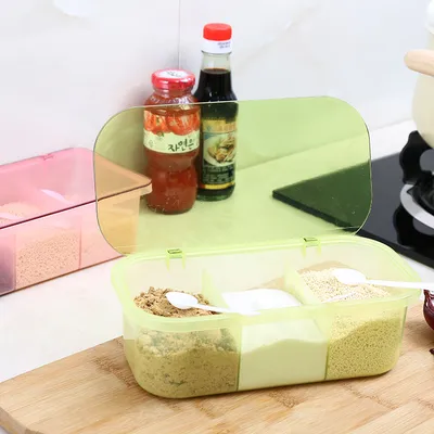 Manufacturers selling kitchen supplies three Creative Suite removable cassette spoon sauce seasoning box 8822-1
