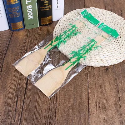 Gifts Wholesale Kitchen Spatula 30cm Nonstick Special Bamboo Shovel Does Not Hurt The Pot Square Bamboo Shovel