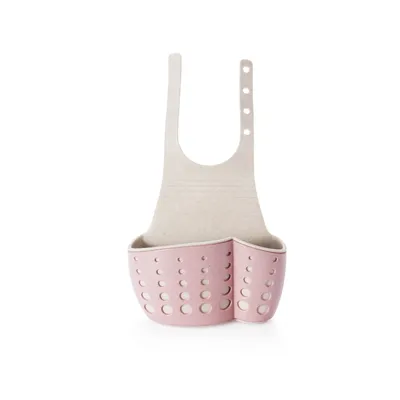 The kitchen sink wheat straw box bag sponge Lishui hanging basket hanging bag double rack