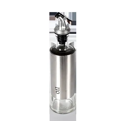 Non kitchen pot seasoning bottle Stainless steel tank leak proof glass bottle household vinegar pot sauce bottle seasoning bottle
