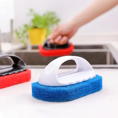 Pea power decontamination bathtub brush magic sponge ceramic brush kitchen ware wash pan clean brush sponge