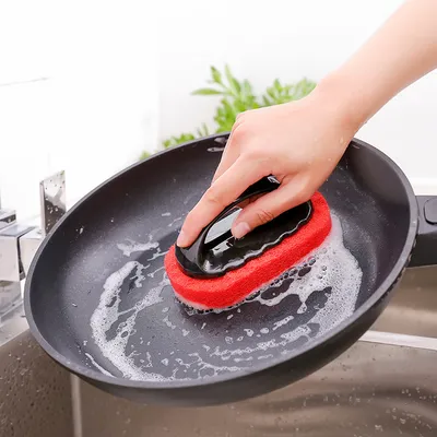 Pea power decontamination bathtub brush magic sponge ceramic brush kitchen ware wash pan clean brush sponge