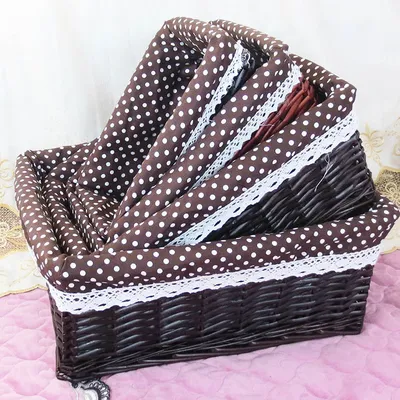 The storage basket willow rattan storage basket kitchen finishing Home Furnishing supplies storage basket wholesale sundry snacks desktop