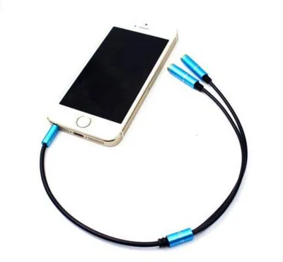 SIANCS 3.5 mm Couple Audio Cable 1 Male to 2 Female Headphone Splitter Adapter Extension Cable For Car Phone Tablet MP3
