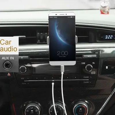 Type-C 3.5mm audio line Type-C AUX line TypeC vehicle audio line pure color braiding line