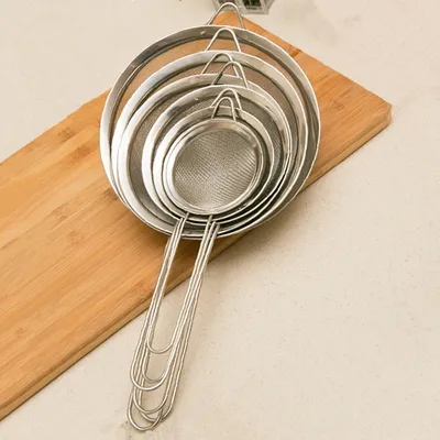 A twill oil grid kitchen oil filter strainer fishing Soybean Milk nest 201 stainless steel net flour