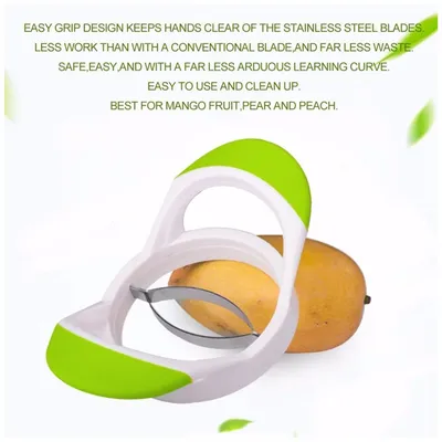 Portable Fruit Mango Slicer Splitter Cutter Peach Pitter Corer Tools Comfortable Grip Design Craft Kitchen Tool