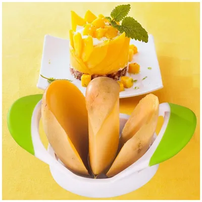 Portable Fruit Mango Slicer Splitter Cutter Peach Pitter Corer Tools Comfortable Grip Design Craft Kitchen Tool