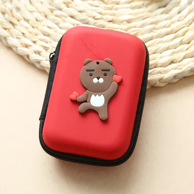 Direct selling new cute zero wallet cartoon earphone collector charger Box Coin handbag wholesale