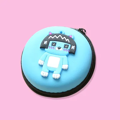 Direct selling new cute zero wallet cartoon earphone collector charger Box Coin handbag wholesale