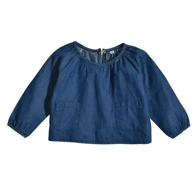 Baby Denim Triangle Robe