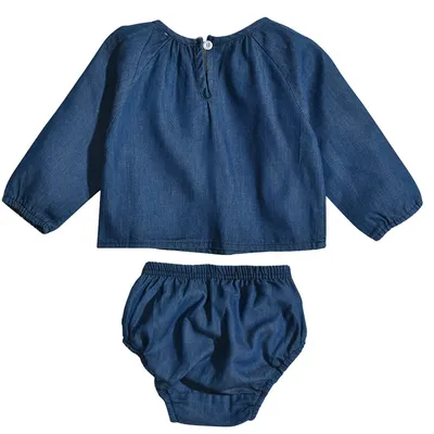 Baby Denim Triangle Robe