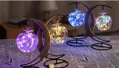LED creative hand rope rattan ball copper wire lamp lamp room bedroom decoration lamp Christmas lamp light night lamp