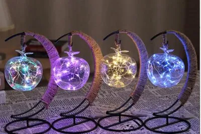 LED creative hand rope rattan ball copper wire lamp lamp room bedroom decoration lamp Christmas lamp light night lamp