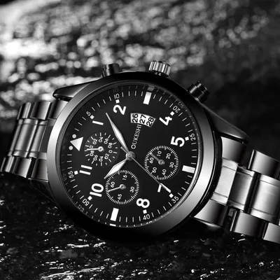 Waterproof Calendar Steel Band Watch