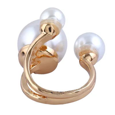 European and American Fashion Jewelry Creative Ring Wish Explosions Pearl Joint Index Finger Ring