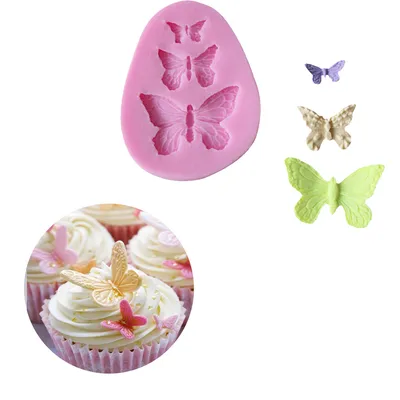 Butterfly Silicone Mold Shaped Fondant Cake Mold Soap Mould