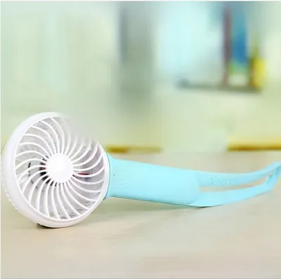 مروحة يدوية USB صغيرة، تبريد محمول، مكيف هواء LED مبريد، سرعة قابلة للتعديل بحرارة ومراوح بطارية قابلة لإعادة الشحن بطول 200 مم