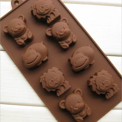 Silicone Cake Mold Hippo Lion Bear Shape Cookie Moulds Fondant, Jelly, Chocolate, Soap ,Cake Decorating DIY Kitchenware