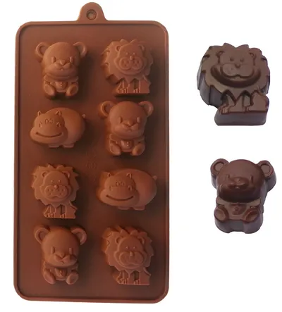 Silicone Cake Mold Hippo Lion Bear Shape Cookie Moulds Fondant, Jelly, Chocolate, Soap ,Cake Decorating DIY Kitchenware