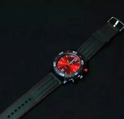 Blue Red Plate Wrist Watch