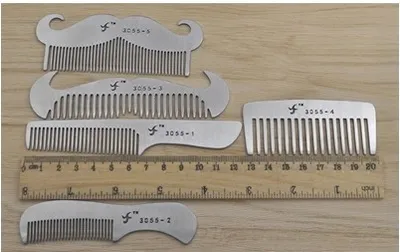 Stainless Steel Beard & Hair Combs