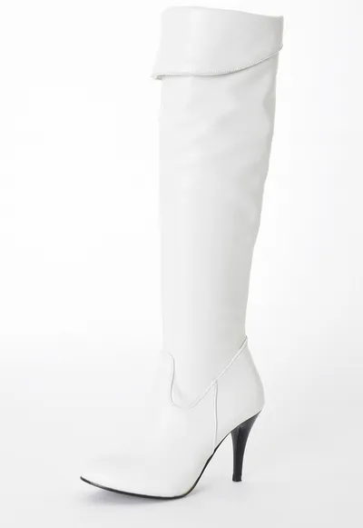 European and American spring and autumn women's boots slim knee boots