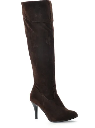 European and American spring and autumn women's boots slim knee boots