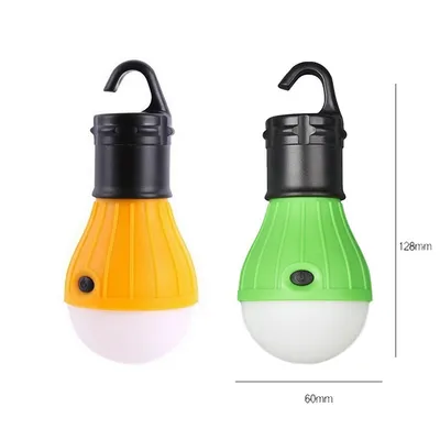 Portable Hanging Hook 3LED Camping Tent Light Outdoor Fishing Lantern Lamp