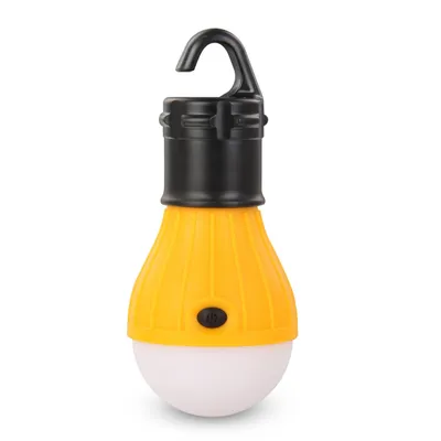 Portable Hanging Hook 3LED Camping Tent Light Outdoor Fishing Lantern Lamp
