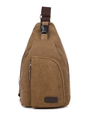 Men's chest, foreign trade, New Sports Leisure Canvas slanting bag, Korean version, single shoulder bag, men's backpack, men's bag.