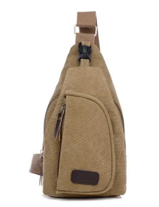 Men's chest, foreign trade, New Sports Leisure Canvas slanting bag, Korean version, single shoulder bag, men's backpack, men's bag.