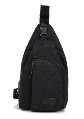 Men's chest, foreign trade, New Sports Leisure Canvas slanting bag, Korean version, single shoulder bag, men's backpack, men's bag.