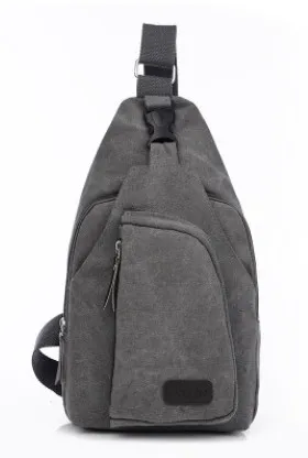 Men's chest, foreign trade, New Sports Leisure Canvas slanting bag, Korean version, single shoulder bag, men's backpack, men's bag.