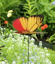 Insert pole simulation butterfly  three-dimensional creative flower arrangement horticultural decoration