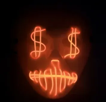 LED US dollar party mask
