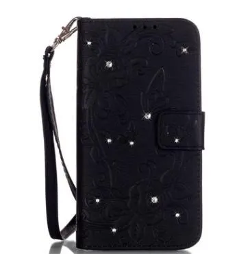 Compatible With Compatible With  Stick Embossed Butterfly Iphone7 Mobile Phone Case S7 Card Flip Phone Case