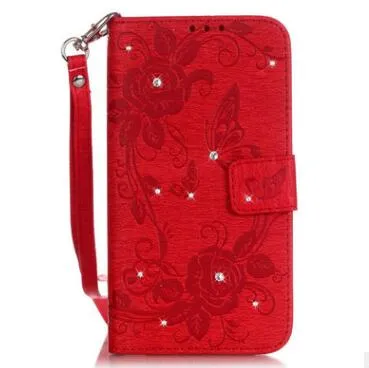 Compatible With Compatible With  Stick Embossed Butterfly Iphone7 Mobile Phone Case S7 Card Flip Phone Case