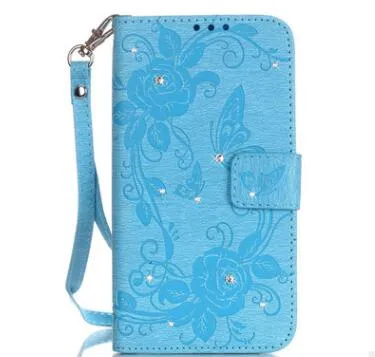 Compatible With Compatible With  Stick Embossed Butterfly Iphone7 Mobile Phone Case S7 Card Flip Phone Case