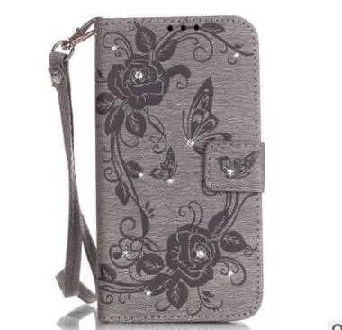 Compatible With Compatible With  Stick Embossed Butterfly Iphone7 Mobile Phone Case S7 Card Flip Phone Case