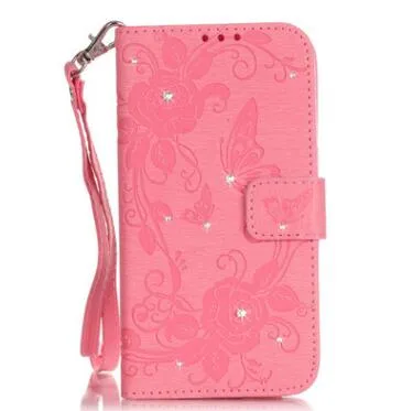 Compatible With Compatible With  Stick Embossed Butterfly Iphone7 Mobile Phone Case S7 Card Flip Phone Case