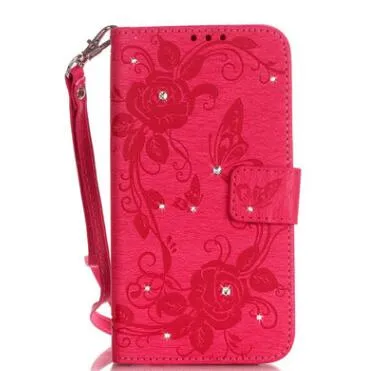 Compatible With Compatible With  Stick Embossed Butterfly Iphone7 Mobile Phone Case S7 Card Flip Phone Case