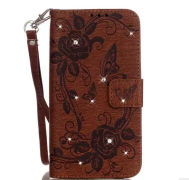 Compatible With Compatible With  Stick Embossed Butterfly Iphone7 Mobile Phone Case S7 Card Flip Phone Case