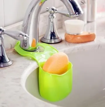 Creative Sink Hanging Basket Kitchen Sink Drain Basket Bathroom Shelf Storage Hanging Bag Home 58g